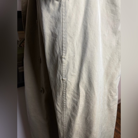 Vintage AQUASCUTUM "Aqua 5" Made in England Classic Trench Coat Men's XL - Picture 11 of 12